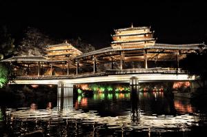 Night Scene of Taohuajiang River